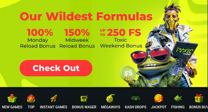 Toxi Casino bonus